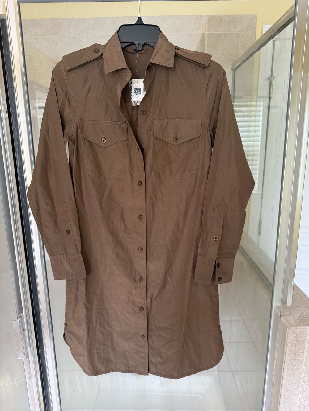 GAP Brown Utility Trench Shirt